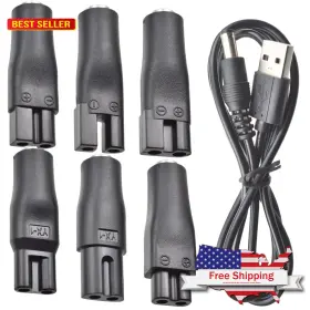 Boeea 769891279338 7 Pcs Power Cord 5v Replacement Charger Usb Adapter Suitable For Electric Hair