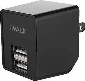 Bulbsandbatteries Ww-s4ue-9 Replacement For Dual Usb Wall Charger Black Iwalk And Others