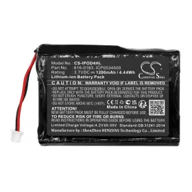 616-0206 Cameron Sino 894128000273 Battery For Apple Ipod 4th Gen 4 Photo U2 20gb Ma127 616-0183 1200mah #3