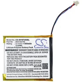Smdx10r-8192k-p70 Cameron Sino Cs-mpsf460sl Battery For Sandisk Sansa View 16gb 32gb 8gb 805193192 Mp3 #3