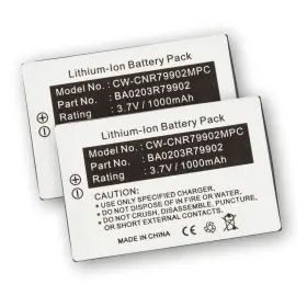 As-bacreativenomad-1 Centenex Electronics Battery 2-pack For Creative Nomad Jukebox Zen Nx Xtra Muvo2 Mp3 Player - Usa