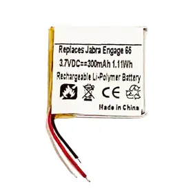 Ahb492426tps Cw Battery 300mah Replacement For Jabra Engage 65 75 Headset
