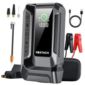 Dongguan Huaqing Technology Co. Ltd 751757905703 Q16 4000a Car Jump Starter With Air Compressor 150psi Portable Q16-4000-2