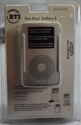 Radioshack 23-562 Rare Bti The Ipod Battery Ii -new Sealed Old Stock