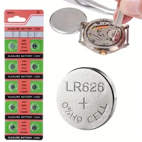 Cx66w T & E 970905250043 T&e 10 Pcs Alkaline Battery 1.55v Ag4 626a 377a For Watch #2