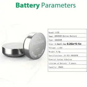 Cx66w T & E 970905250043 T&e 10 Pcs Alkaline Battery 1.55v Ag4 626a 377a For Watch #3