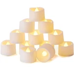 Homemory Timer Tea Lights Candles Pack Of 12, Warm White Glow, Base. Fixed Price $19.78.