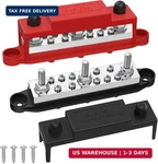 Joinfworld Power Distribution Block 400A Bus Bar 12V 48V With 3 X 5/16"(M8) Stud. Fixed Price $84.34.
