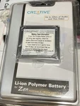Nip Battery For Creative Zen Portable Media Center PMA-BA0001 CZPAB01 Nos. Fixed Price $37.77.