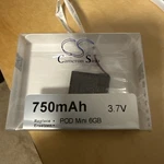Battery- Apple Ipod Mini 4/6GB EC003 EC007 3.7VDC 750MAH. Fixed Price $20.00.